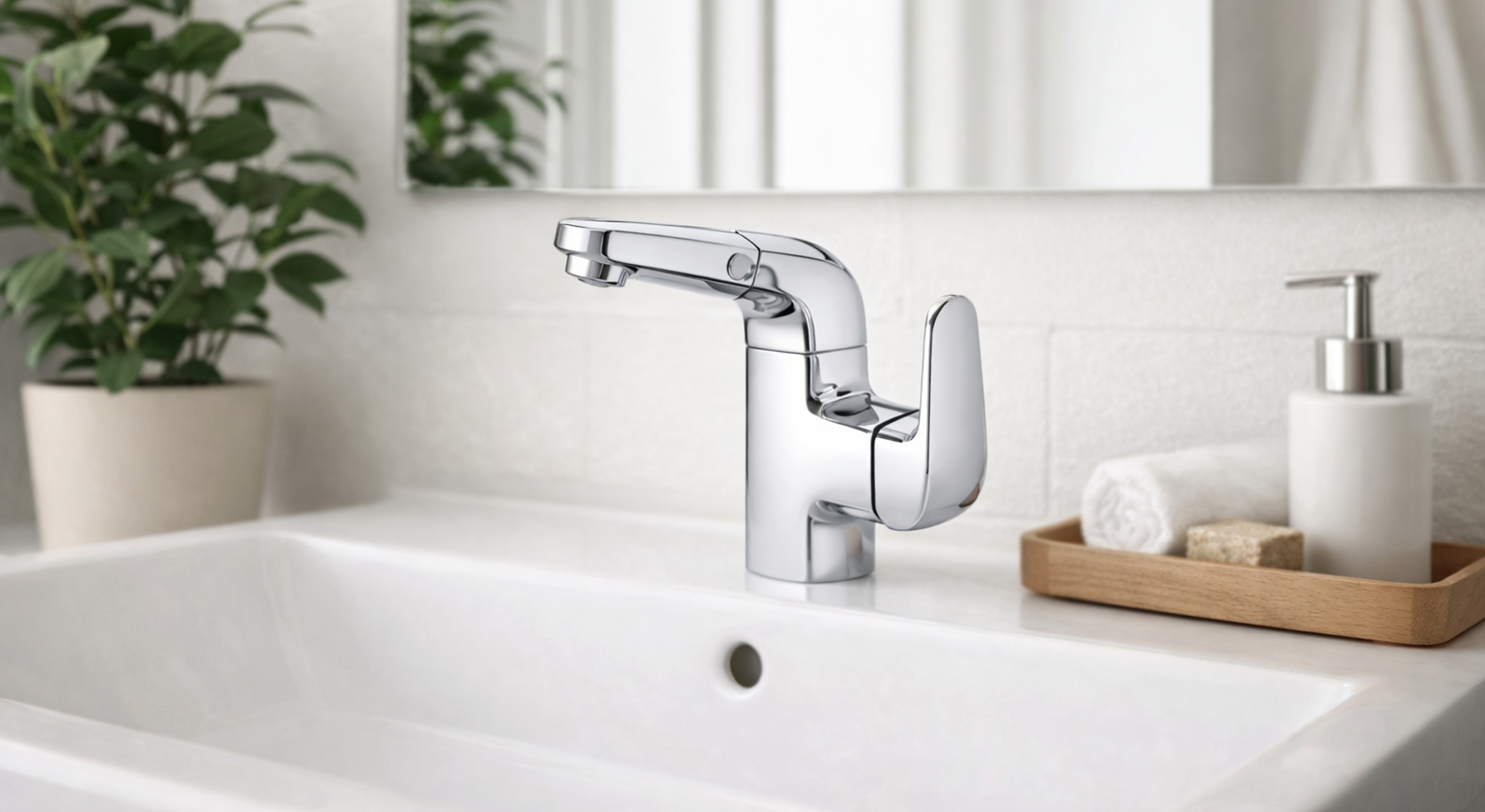 龍頭及沐浴系列-亮銅龍頭